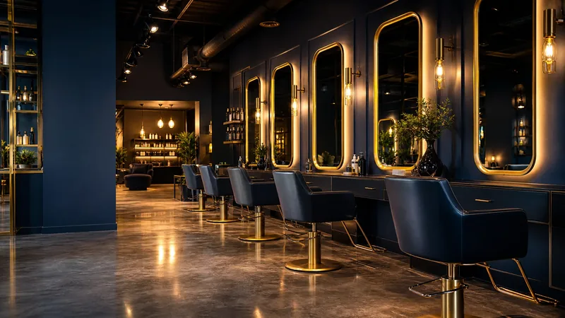 Bright salon interior with styling chairs, How to Start a Massage Therapy Business in West Virginia