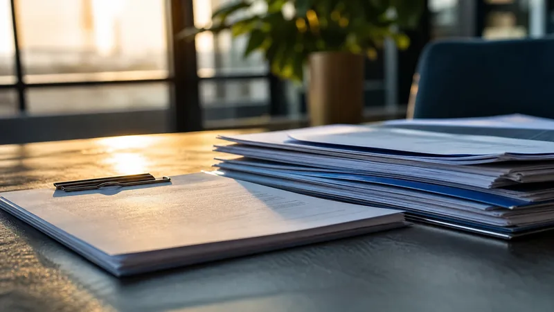 Insurance policy papers and a clipboard on a table, West Virginia Workers' Compensation