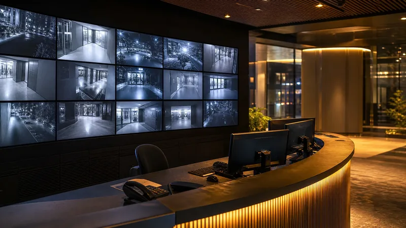 Security desk with a wall of camera monitors, How to Start a Bail Bonds Business in West Virginia