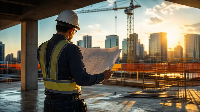 Contractor reviewing blueprints at a jobsite, West Virginia Contractor License Guide